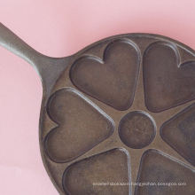 Heart Shaped Blini Pan Cast Iron  Pancake Pan